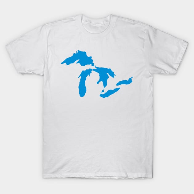 The Great LAkes Blue Water T-Shirt by KevinWillms1